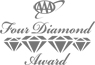 The image features the "AAA Four Diamond Award" logo with stylized text and diamond shapes.